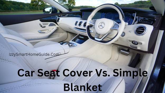 car seat cover vs. simple blanket