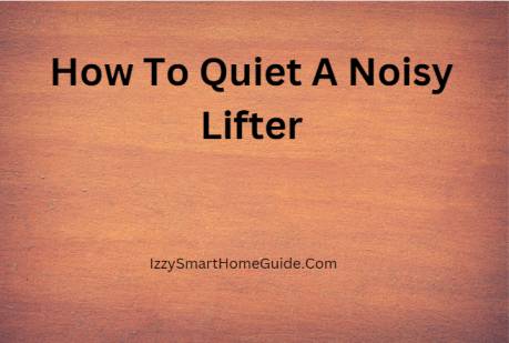 how to quiet a noisy lifter